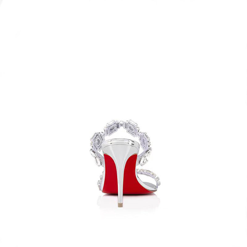 Women's Summer Banquet Party Red Bottom Elegant Date Style High Heeled Sandals