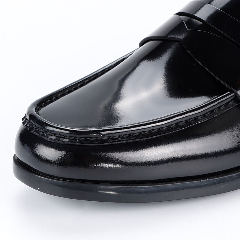 Men's Business Trend Stylish Slip-on Black Commute Leather Shoes