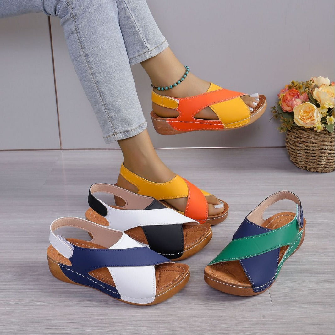 Women's Summer Platform With Skirt Open Toe Sandals