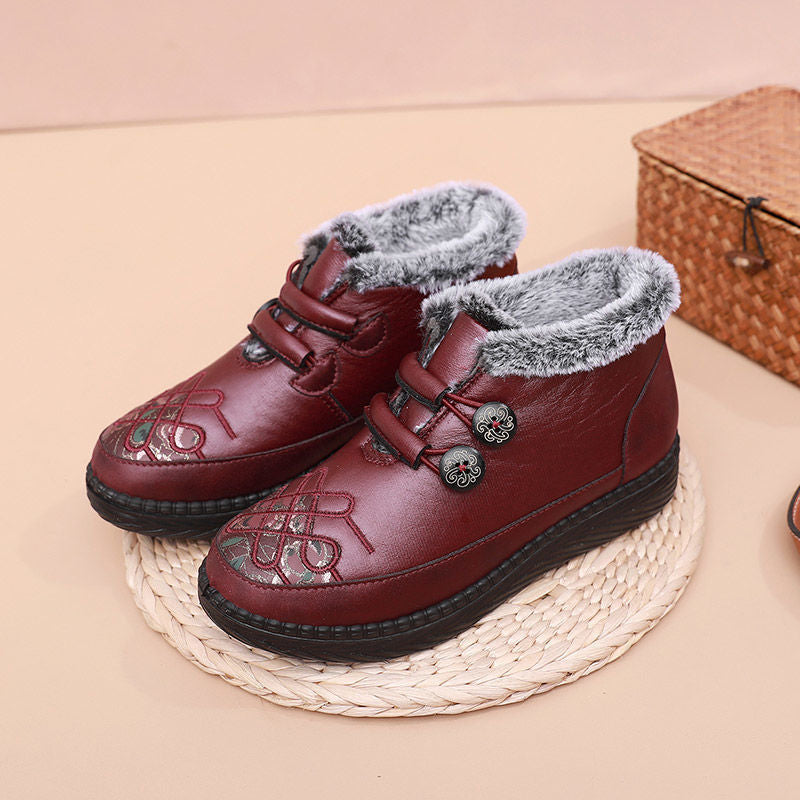 Women's Winter Warm Veet Padded Thickened Old Cloth Women's Shoes