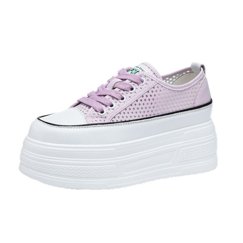 Women's Authentic Hollow Out White Summer Versatile Casual Shoes