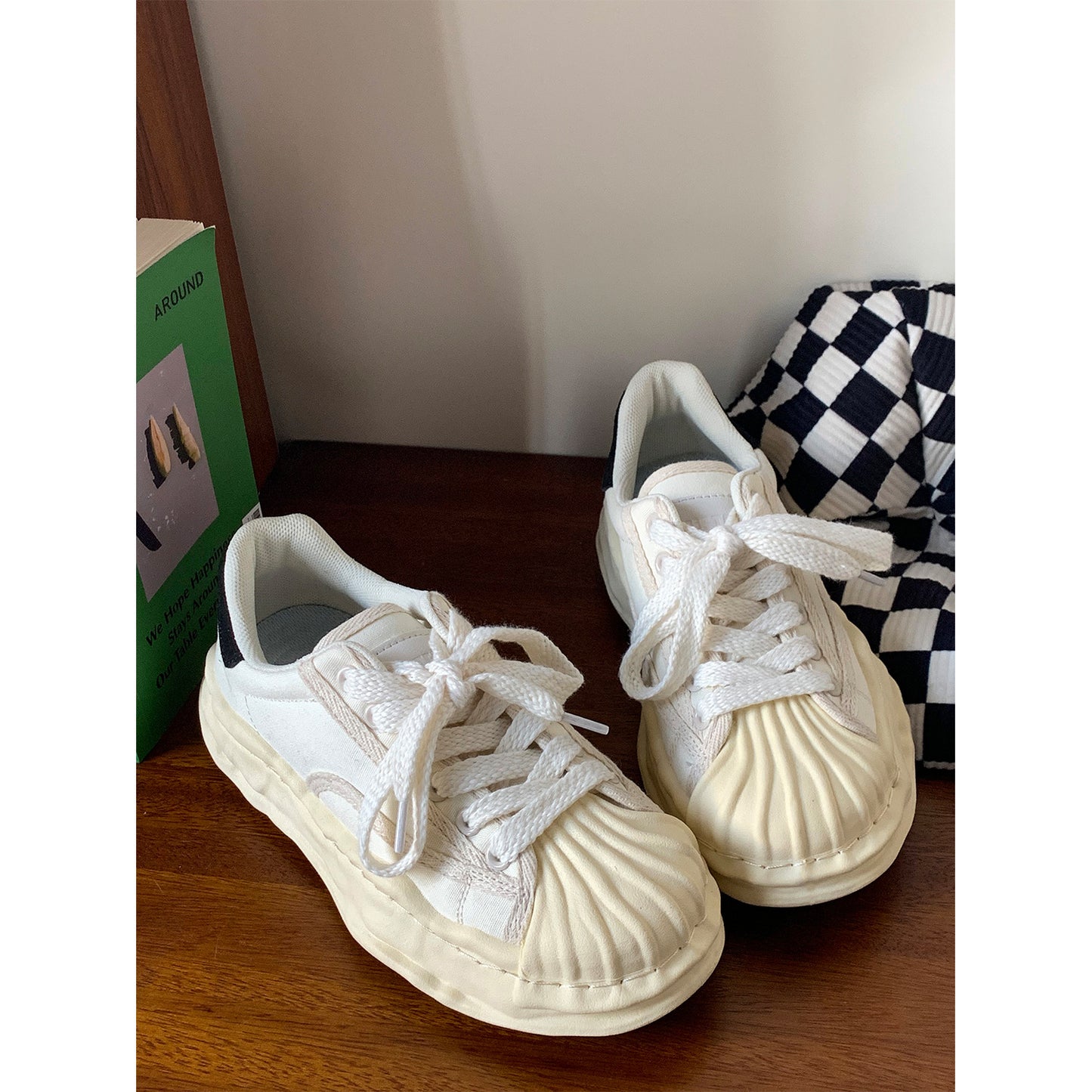 Women's & Men's Thick-soled Shell Toe Dissoed Couples Fashion Men's Board Shoes