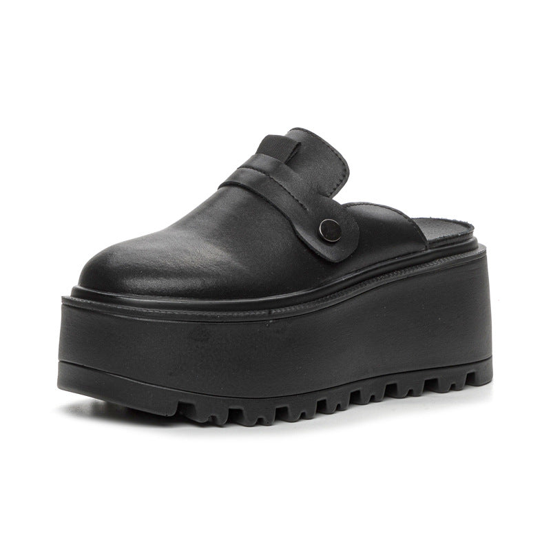 Korean Style Thick Bottom Summer Outdoor Increased Slippers