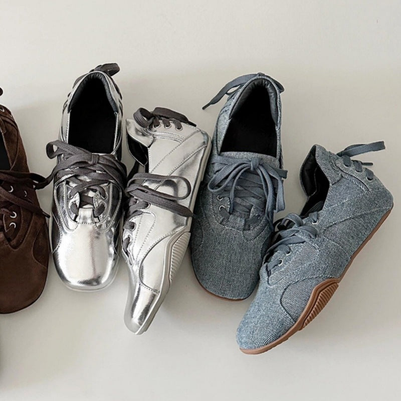 Women's Sheepskin Version Niche Ballet Mary Jane Retro Sports Moral Women's Fashion Shoes