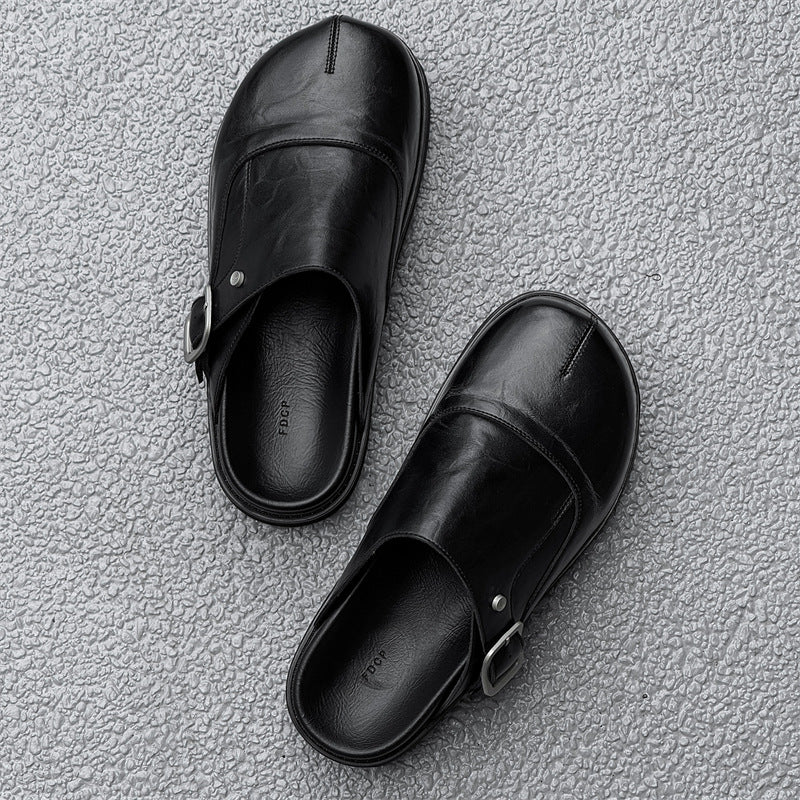 Outdoor Couple Thick-soled Big Toe Closed Sandals