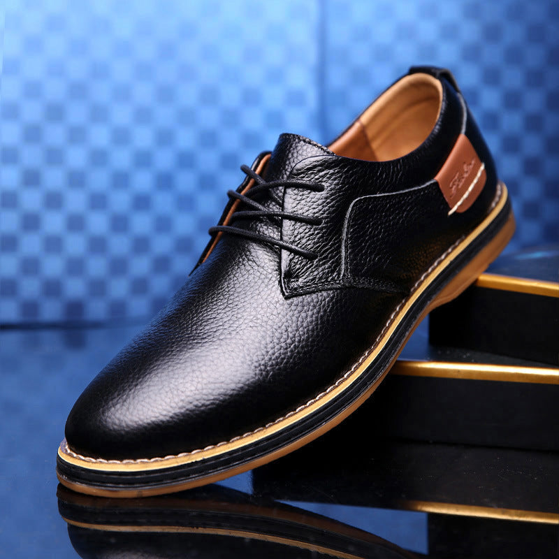 Men's Summer Fashionable British Lace Up Dress Leather Shoes