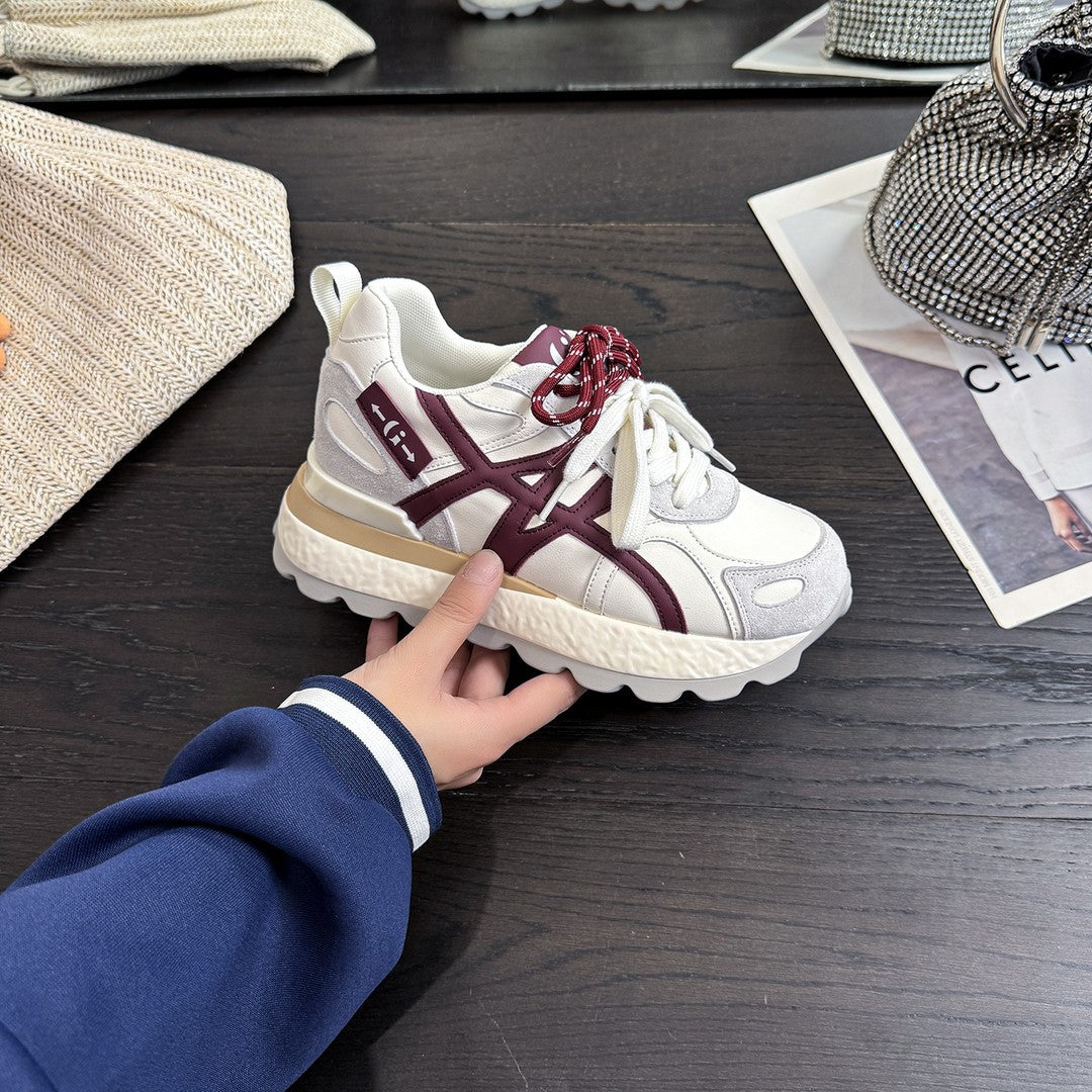 Women's Height Increasing Insole Dad Autumn Breathable Casual Shoes