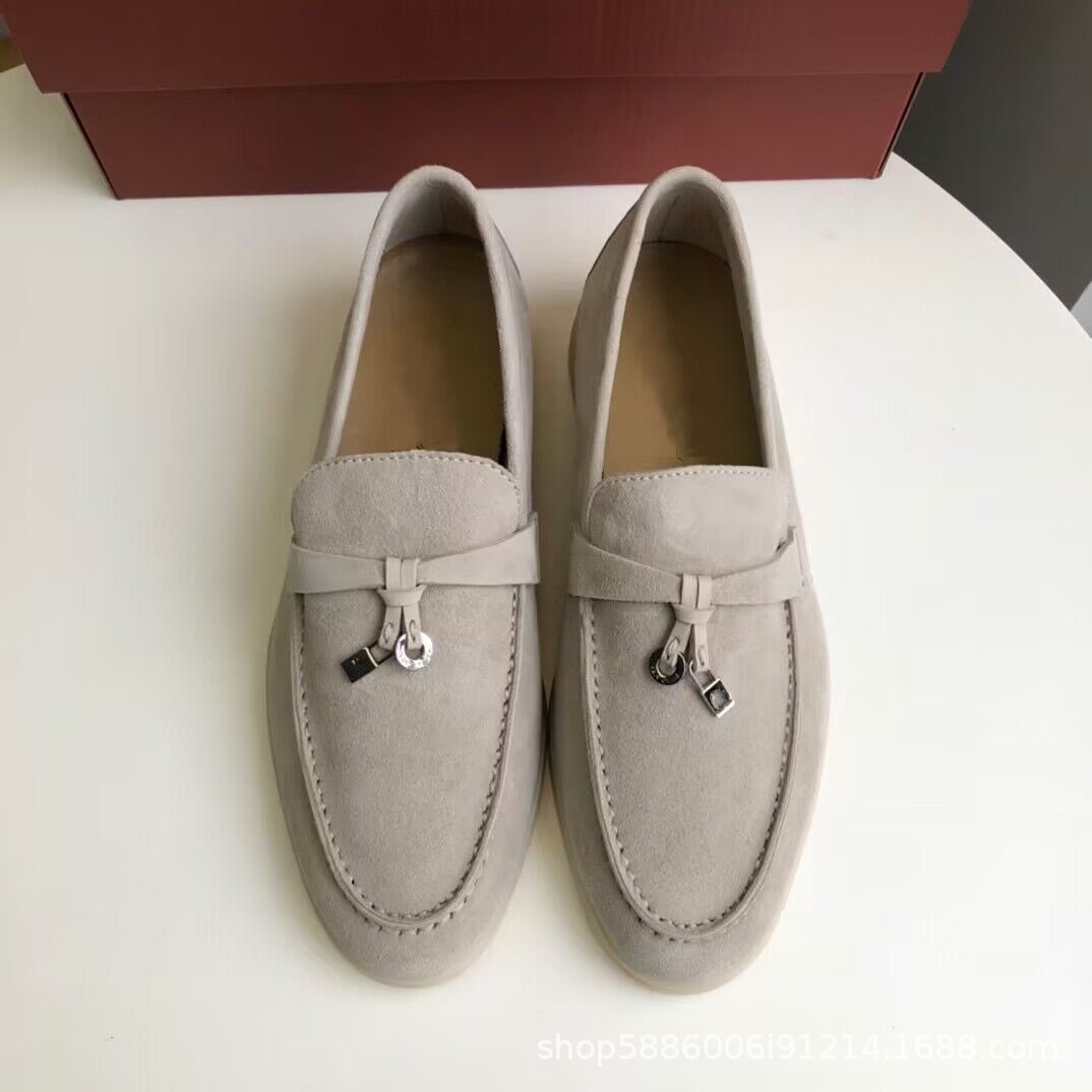 Early Autumn Tassel Cashmere Slip-on Flat Loafers