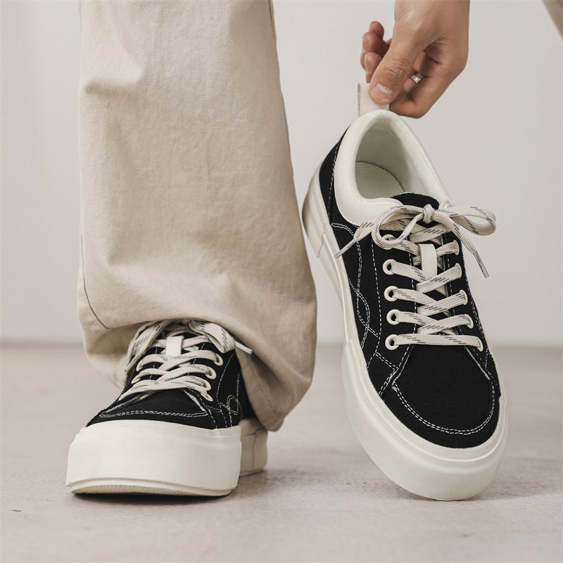 Men's Spring Trendy Breathable Cloth Sports Niche Sneakers