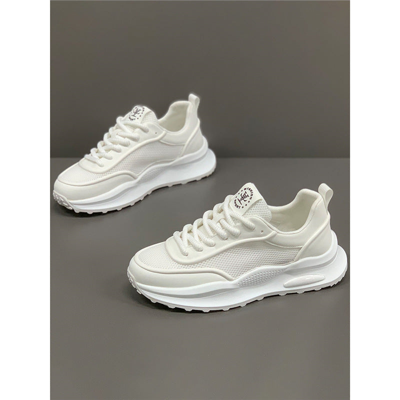Men's Summer Hollow Mesh Surface Breathable Sports White Men's Business Leather Shoes