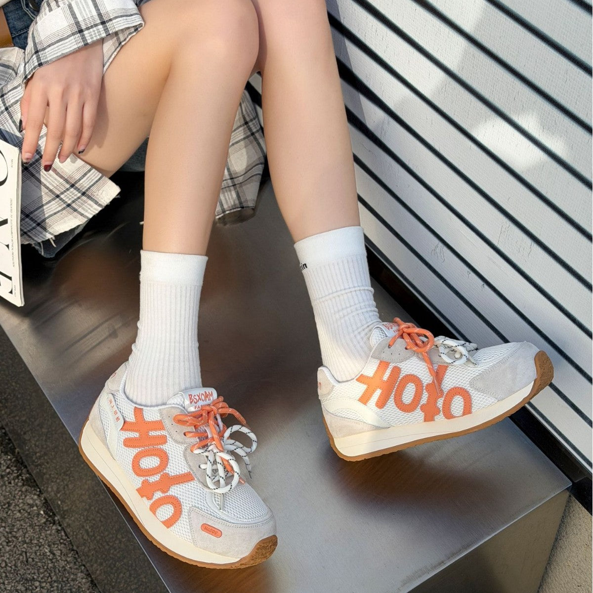 Women's Red German Training Korean Style Color Matching Women's Sports Shoes