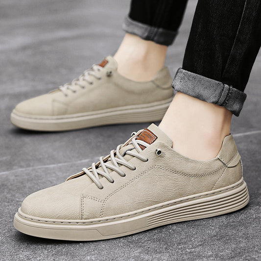 Men's Cow Split Board British Trendy Sneakers