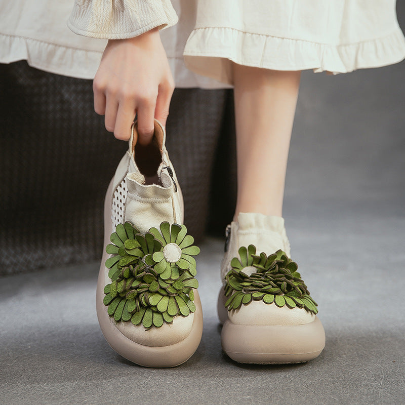 Women's Wen Art Style Flower Leisure First Platform Sandals