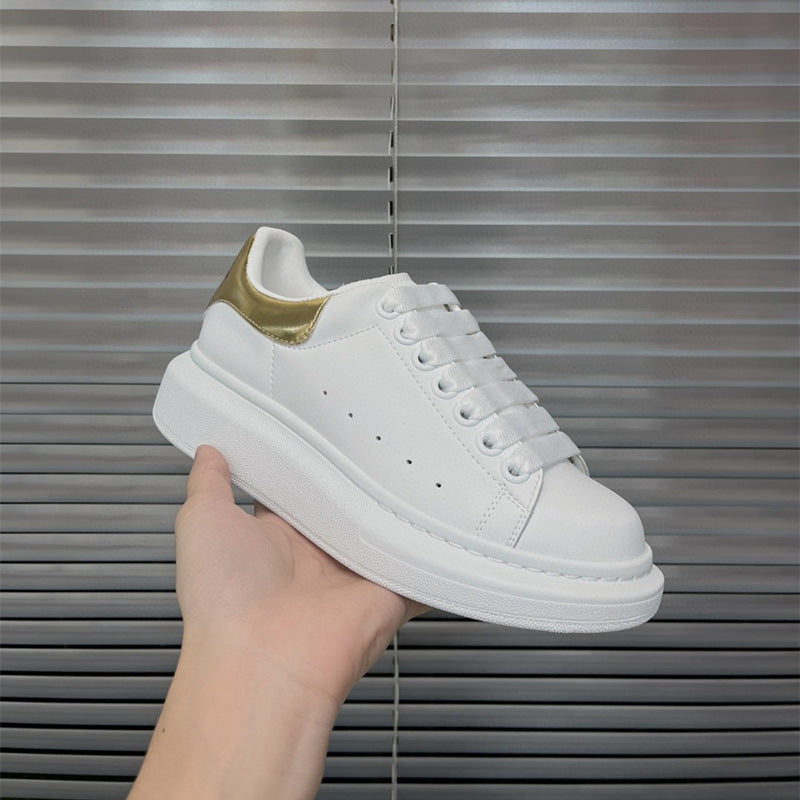 Women's & Men's High-grade White Platform Height Increasing Insole Versatile Board Women's Sports Shoes