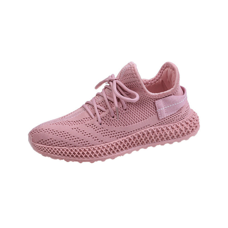 Women's Autumn Breathable Korean Versatile Flying Woven Sneakers