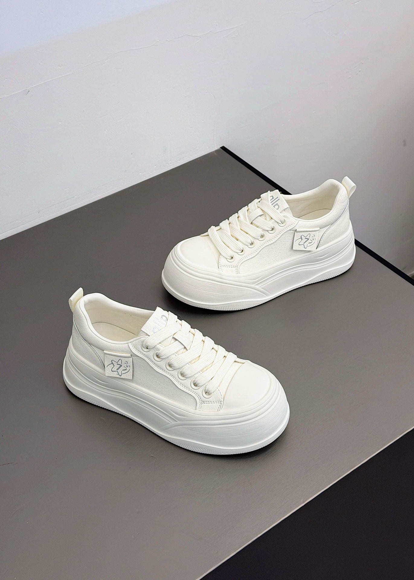 Women's Style Street Design White Spring Round Toe Women's Casual Shoes