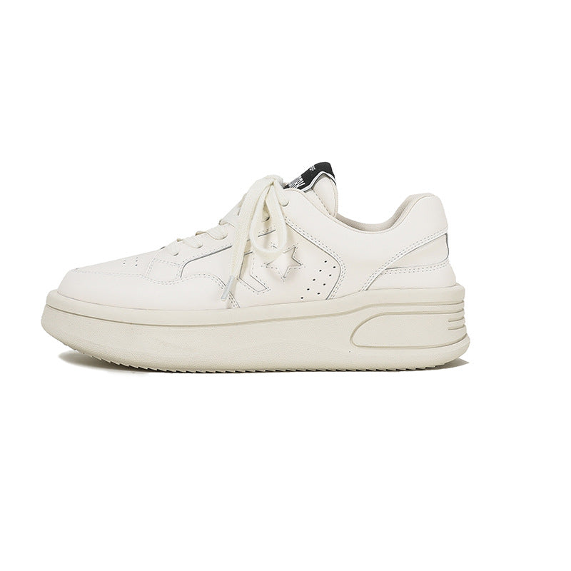 Women's Platform White Spring Korean Sports Leisure Height Increasing Insole Women's Casual Shoes