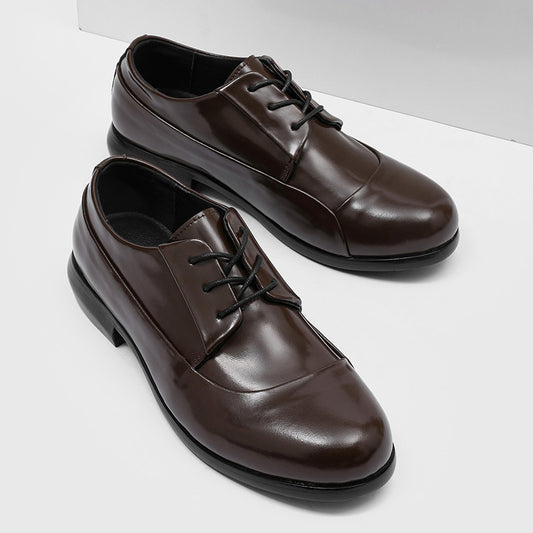 Men's Bottom High-grade Business Wear British Style Black Men's Casual Leather Shoes