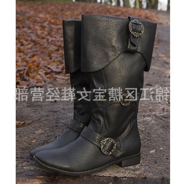 Autumn Round Toe Flat Bottom Plus Women's Leather Boots