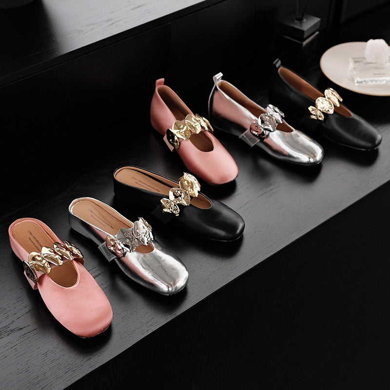 Mouth Pumps Round Head With Mary Jane Women's Fashion Shoes