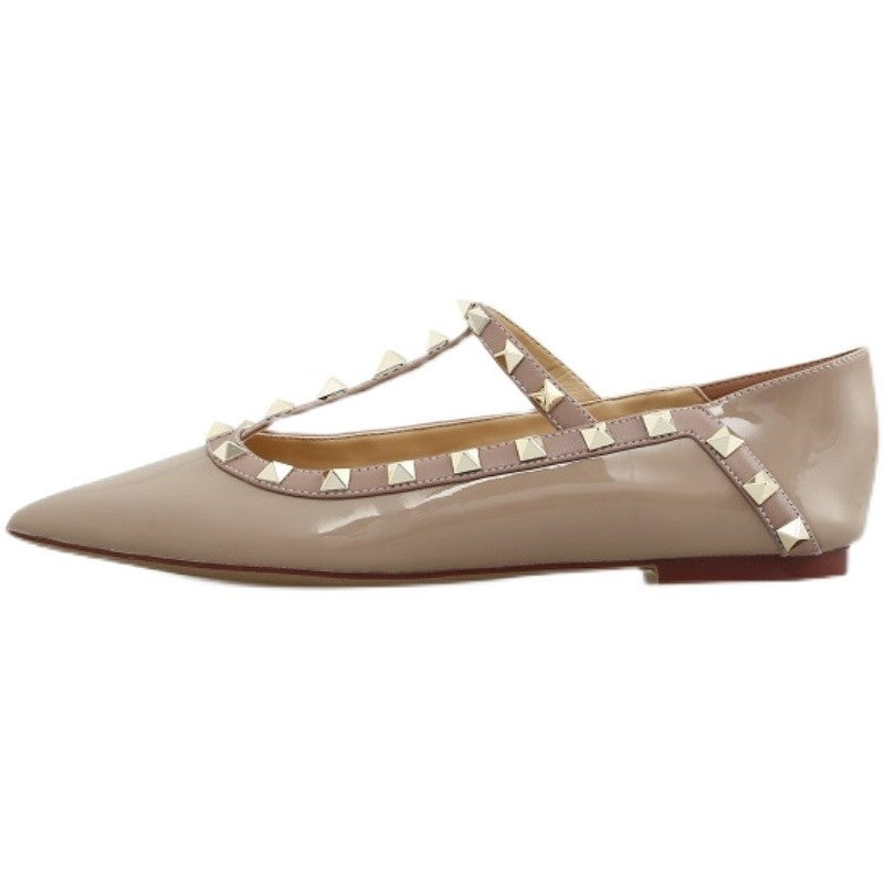 Women's Spring Pointed Toe Breathable Viscose Black Sneakers