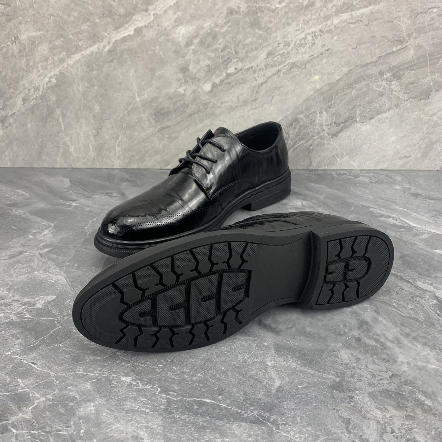 Men's Fashion British Lace Up Business Formal Leather Shoes