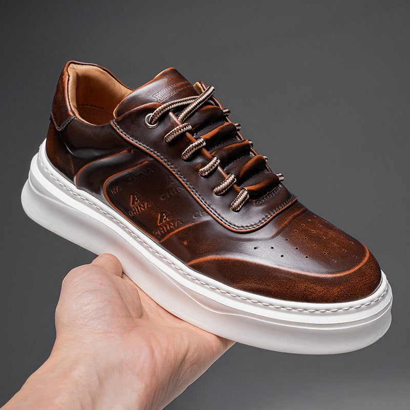 Men's Flow British Style Polished Soft Bottom Sneakers