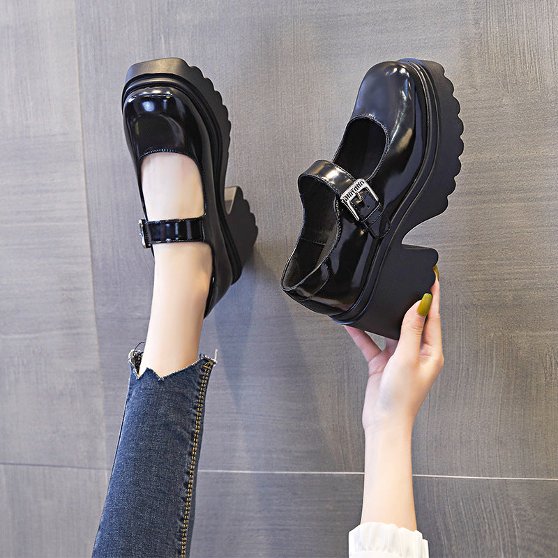 Women's Thick With British Style Small Niche Women's Shoes