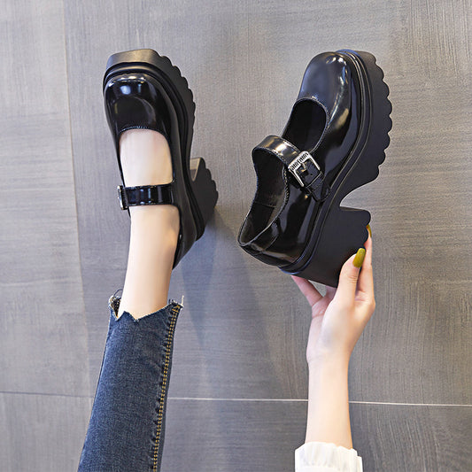 Women's Thick With British Style Small Niche Women's Shoes