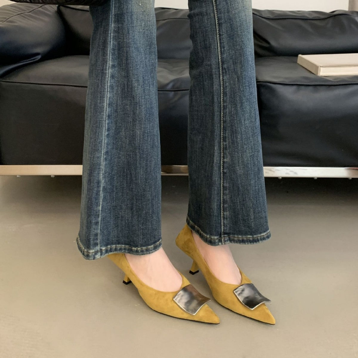 Women's French Pointed High Excluding Tax Style Classy Women's Casual Shoes
