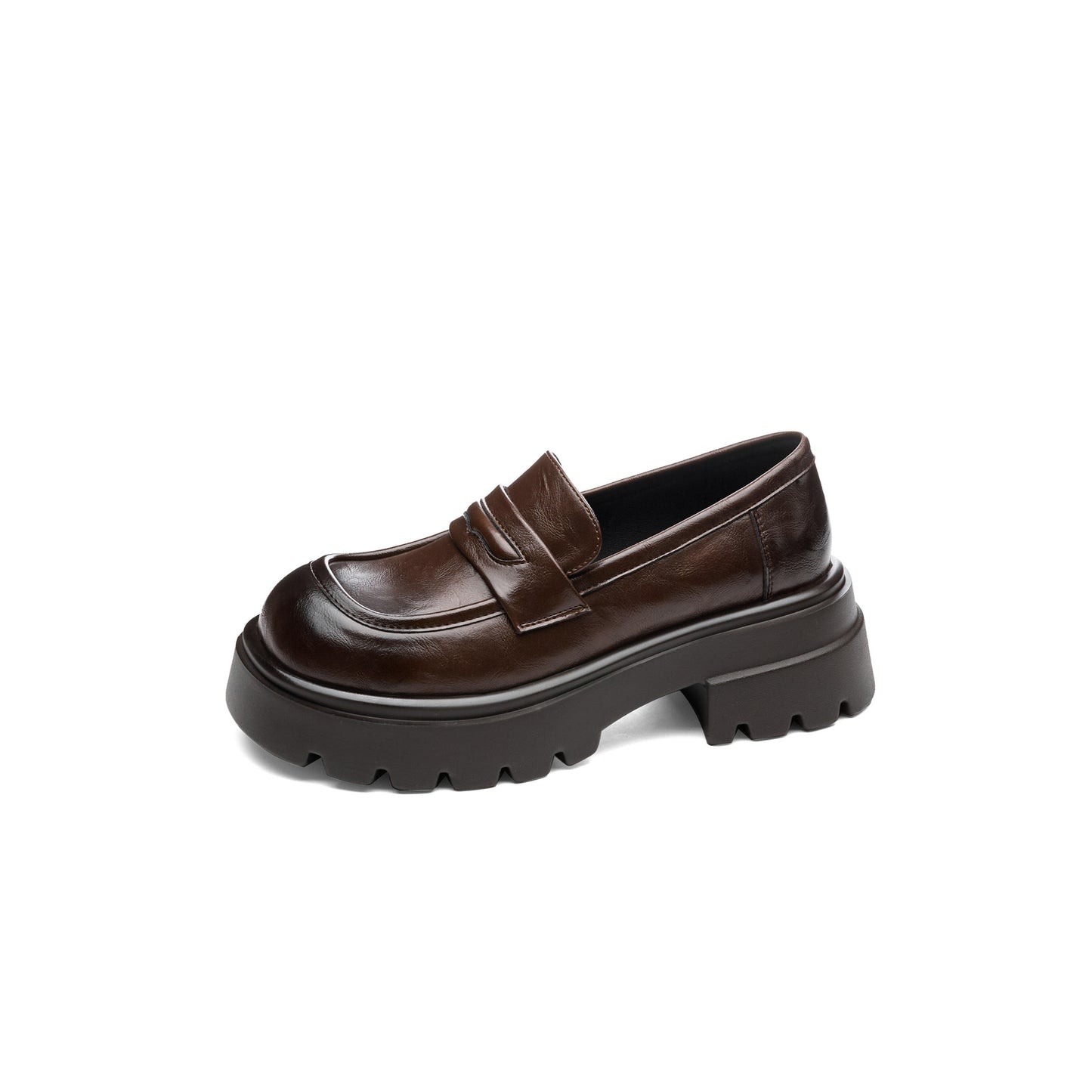 Women's Platform College Style Uniform Authentic Loafers