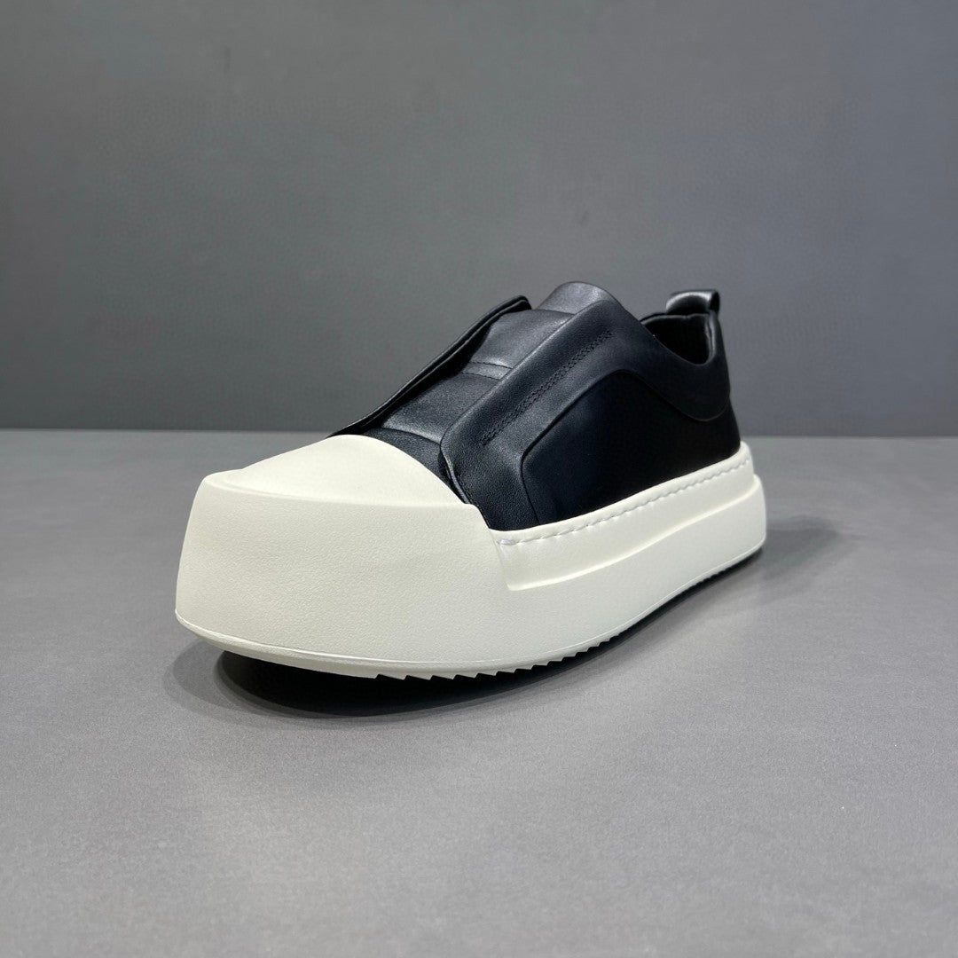 Creative Men's Fashionable Slip-on Platform White Men's Board Shoes