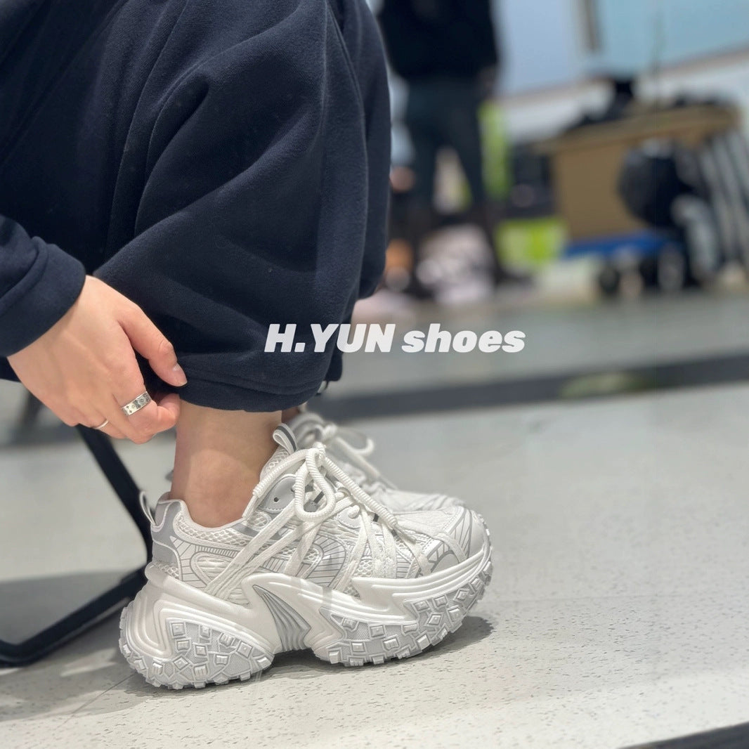 Women's Red Rhyme Thick-soled Dad Tire Fashion Casual Shoes