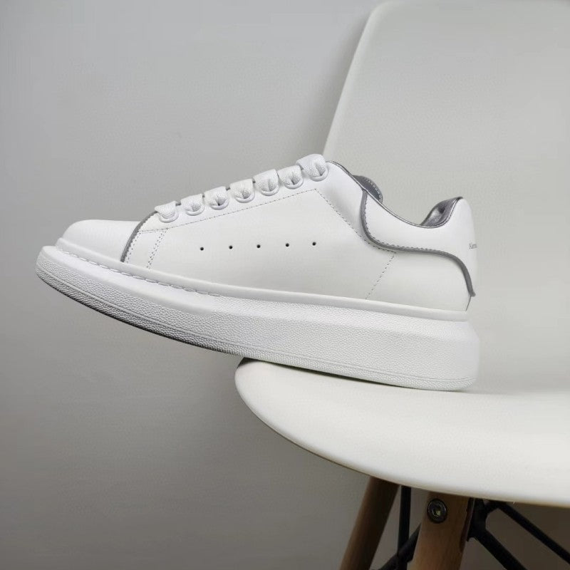 Women's & Men's High Version Mcqueen White Thick-soled Height Casual Shoes