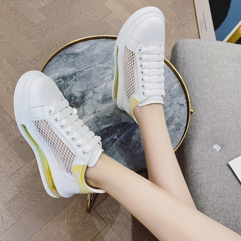 Female Lady Summer Breathable Mesh Plus Size Couple Air Casual Shoes