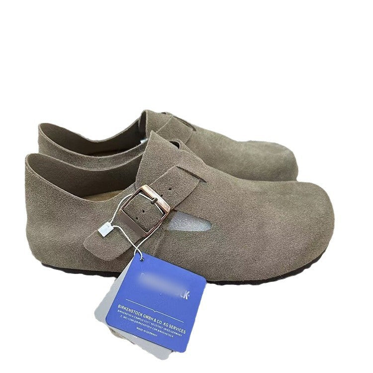 Women's & Men's Cowhide All-inclusive Suede Invisible Height Increasing Women's Casual Shoes