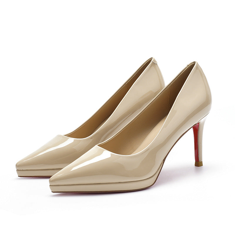 Women's Not Tired Feet Sexy Red Big Bottom Stiletto High Pointed Heels