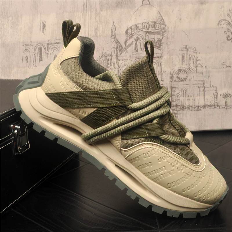 Men's Thick Bottom Color Matching Light Luxury High-grade Men's Board Shoes