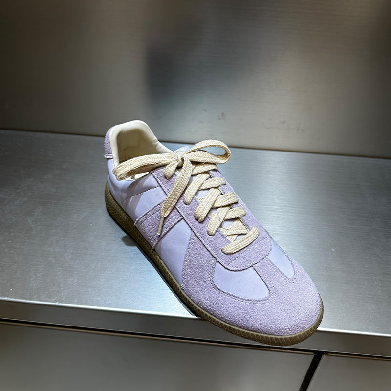 Women's Elk High Version Retro Genuine German Training Round Sneakers
