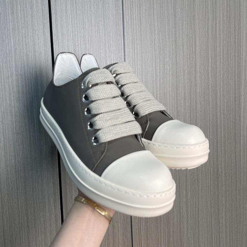 Men's Thick Shoelace Breathable Sole Height Increasing Men's Board Shoes