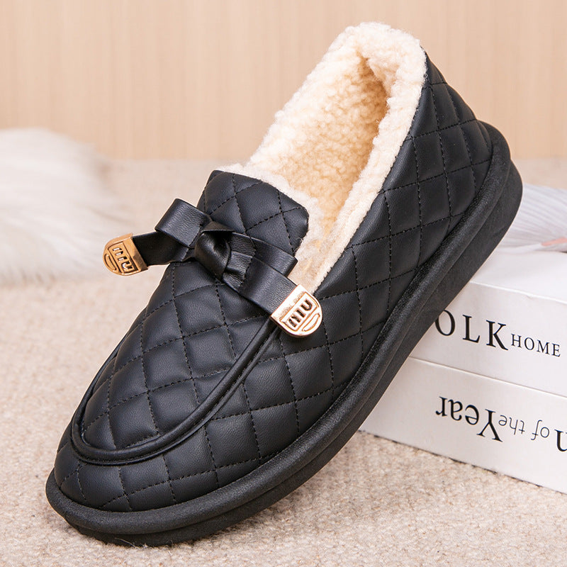 Women's Cotton Fleece Lined Padded Warm Keeping Women's Shoes