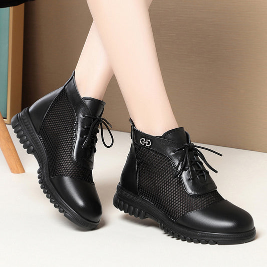 Women's Single Low Thick Mesh Plus Size Women's Shoes