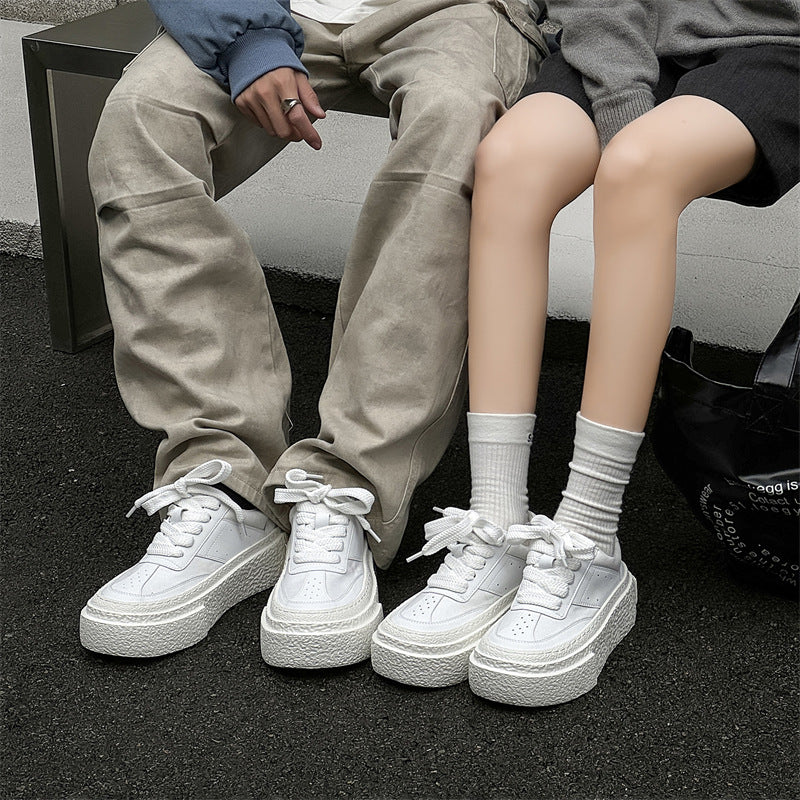 Couple Platform Versatile Breathable Skateboard Light Men's Board Shoes