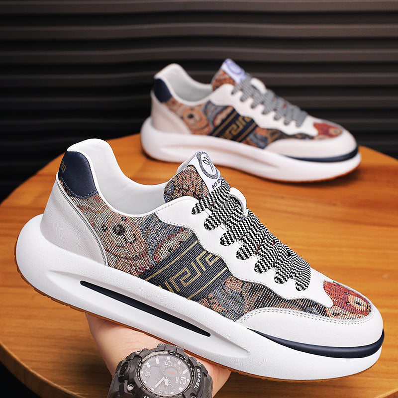 Women's & Men's Four Breathable Genuine Platform Dad Trendy Sneakers
