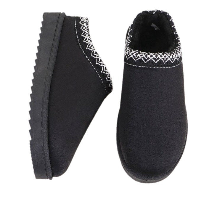 Women's Lace Ethnic Style Fashion Half Cotton Boots