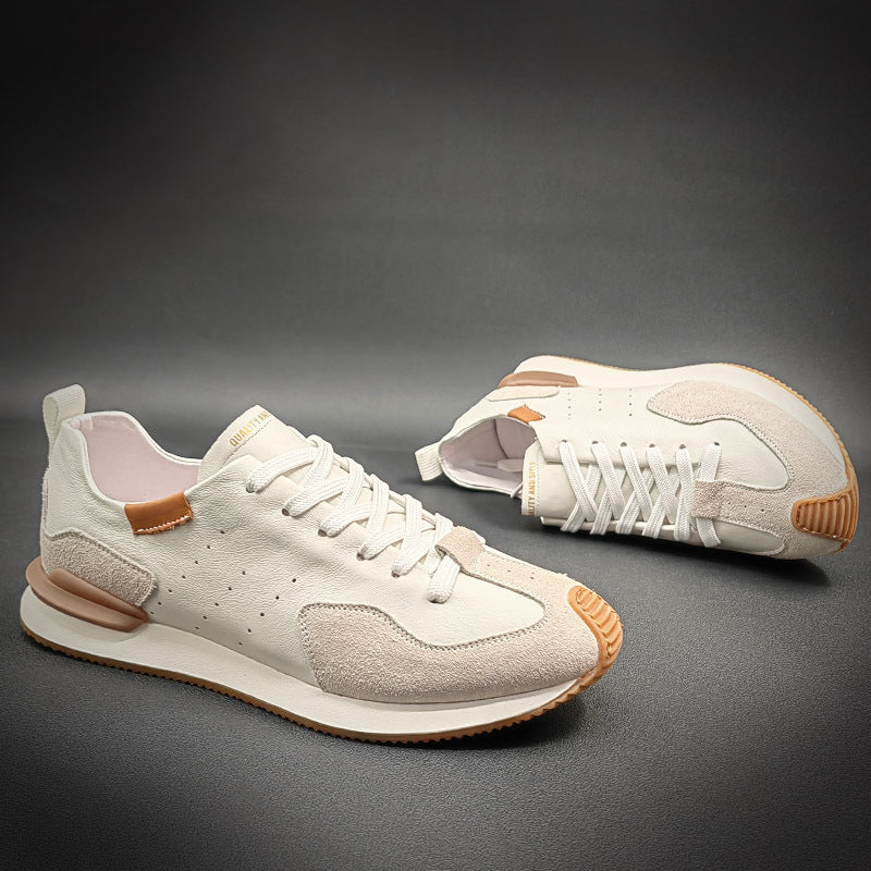 Graceful Men's Summer White Soft Sole Casual Shoes