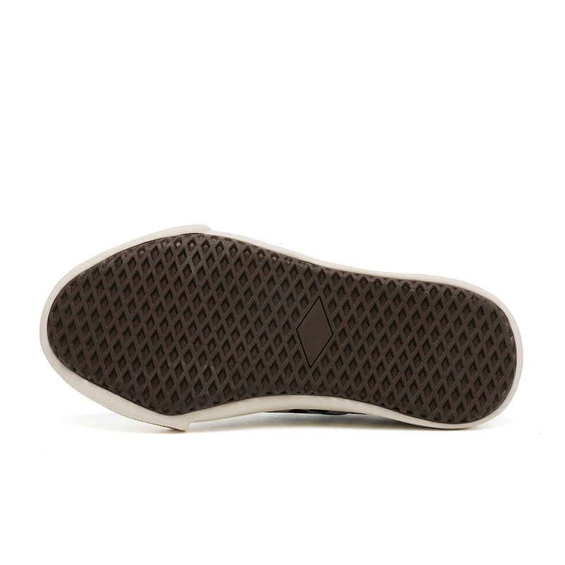 Women's & Men's Platform Chessboard Lattice Dissoed Low Top Men's Board Shoes