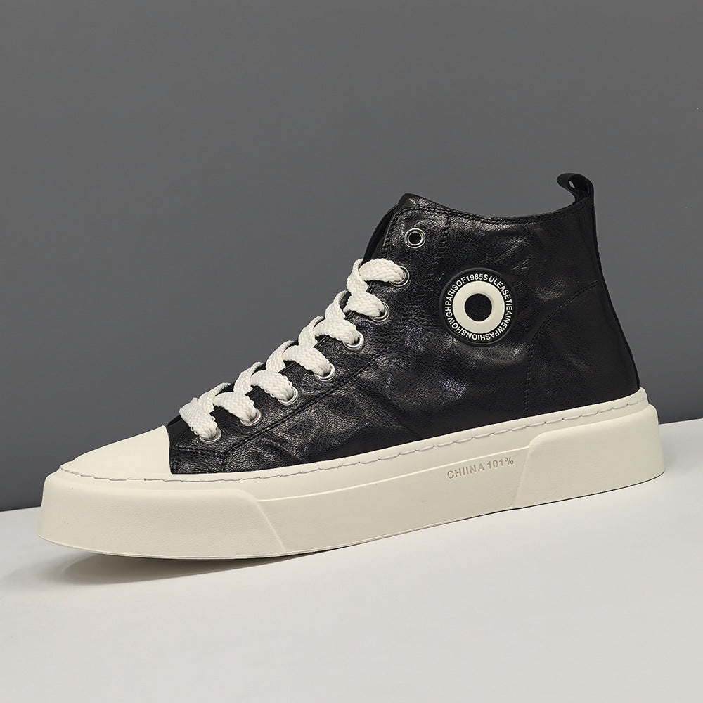 Men's Spring Trendy Solid Color Light Luxury Sneakers