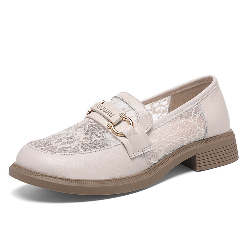 Women's Authentic Hollow Out Flat Pumps Summer Mesh Soft Women's Shoes