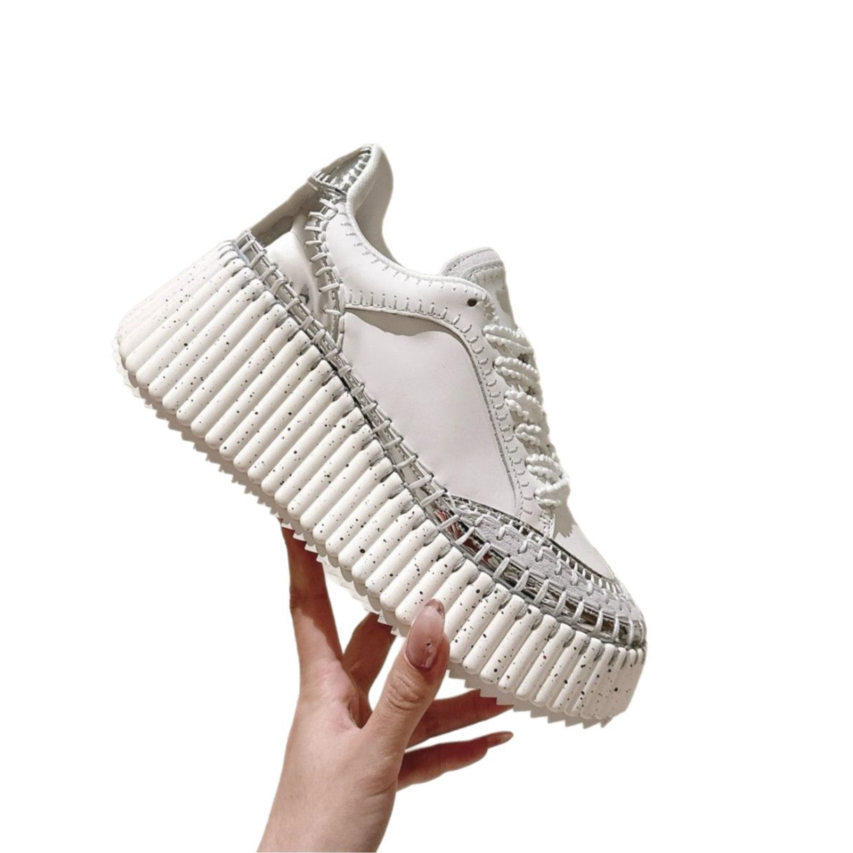 Women's Platform Elevator Wild Biscuit Shape Round Women's Casual Shoes